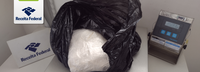 Operação Outlet: Receita Federal localiza 2,7 kg de metanfetamina em bagagem em Santos