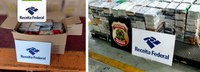 Ação integrada da Receita Federal e da Polícia Federal é concluída com a apreensão de 497 kg de cocaína no porto de Santos