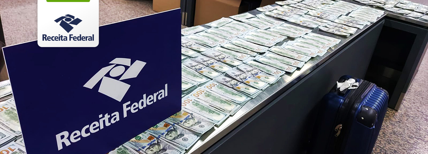 Apreensão de dinheiro.