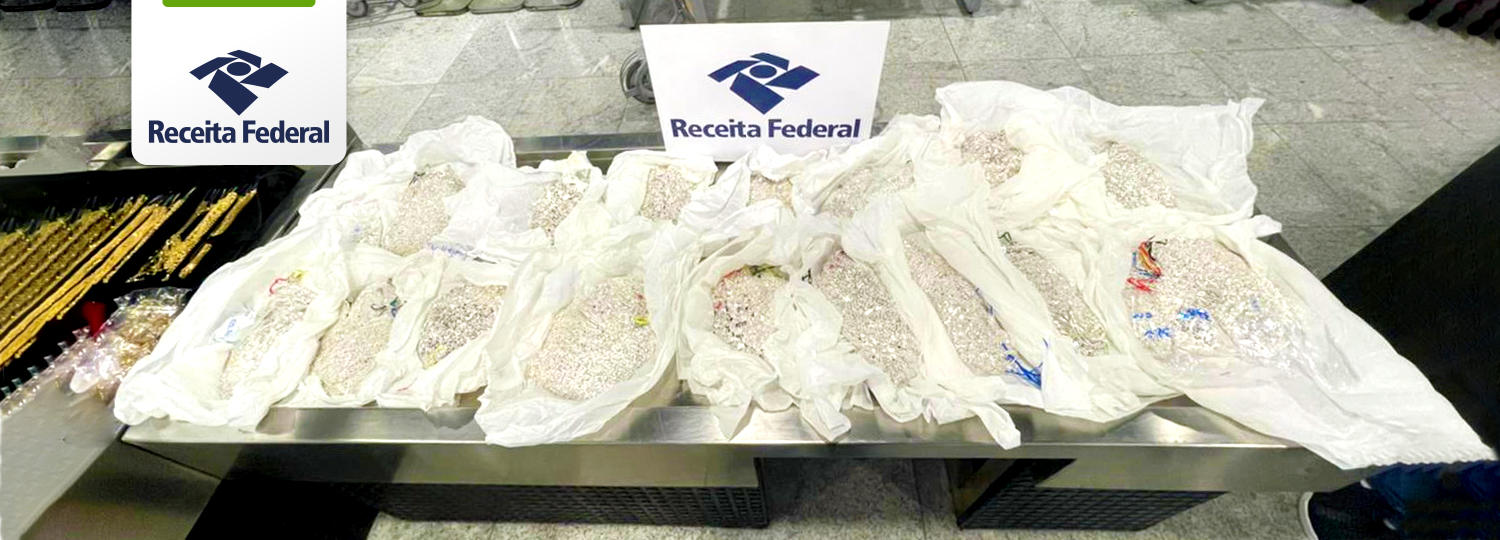 Apreensão de produtos em ouro e prata.