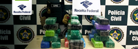 Receita Federal e Polícia Civil apreendem cerca de 80kg de cocaína em um sítio em Itaguaí-RJ.