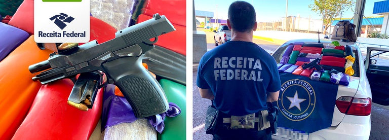 Apreensão de arma e drogas.