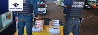 Receita Federal em Mundo Novo e Força Tática PM/MS fazem nova apreensão de caminhão carregado com cigarros paraguaios