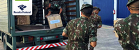 Receita Federal em Corumbá entregou quase 4 toneladas de vestuário ao Exército Brasileiro