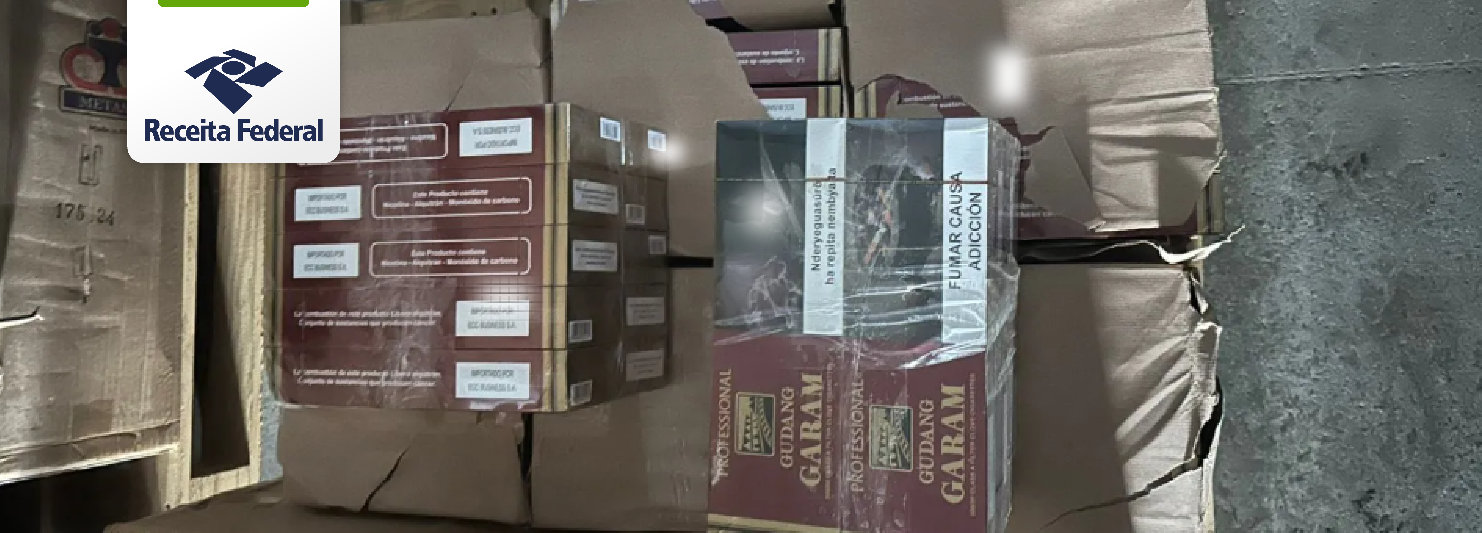 Apreensão de cigarros