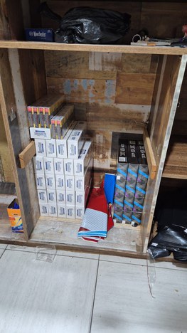 Apreensão de cigarros
