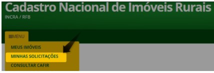 Minhas Solicitações