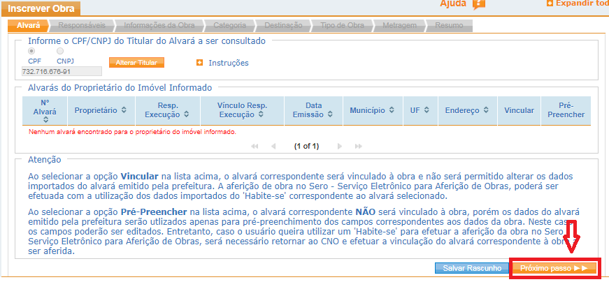Inscrever obra Alvará.png