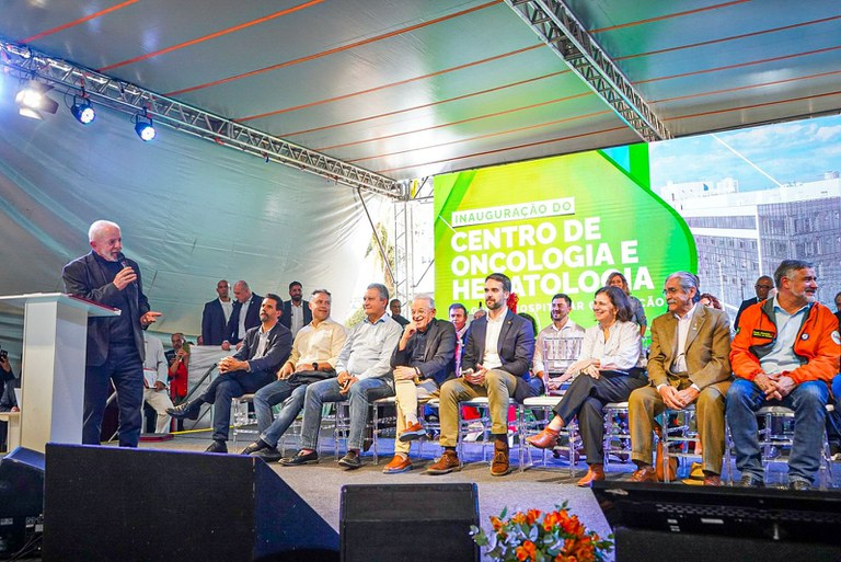 presidente Luiz Inácio Lula da Silva inaugurou o novo Centro de Oncologia e Hematologia do Grupo Hospitalar Conceição