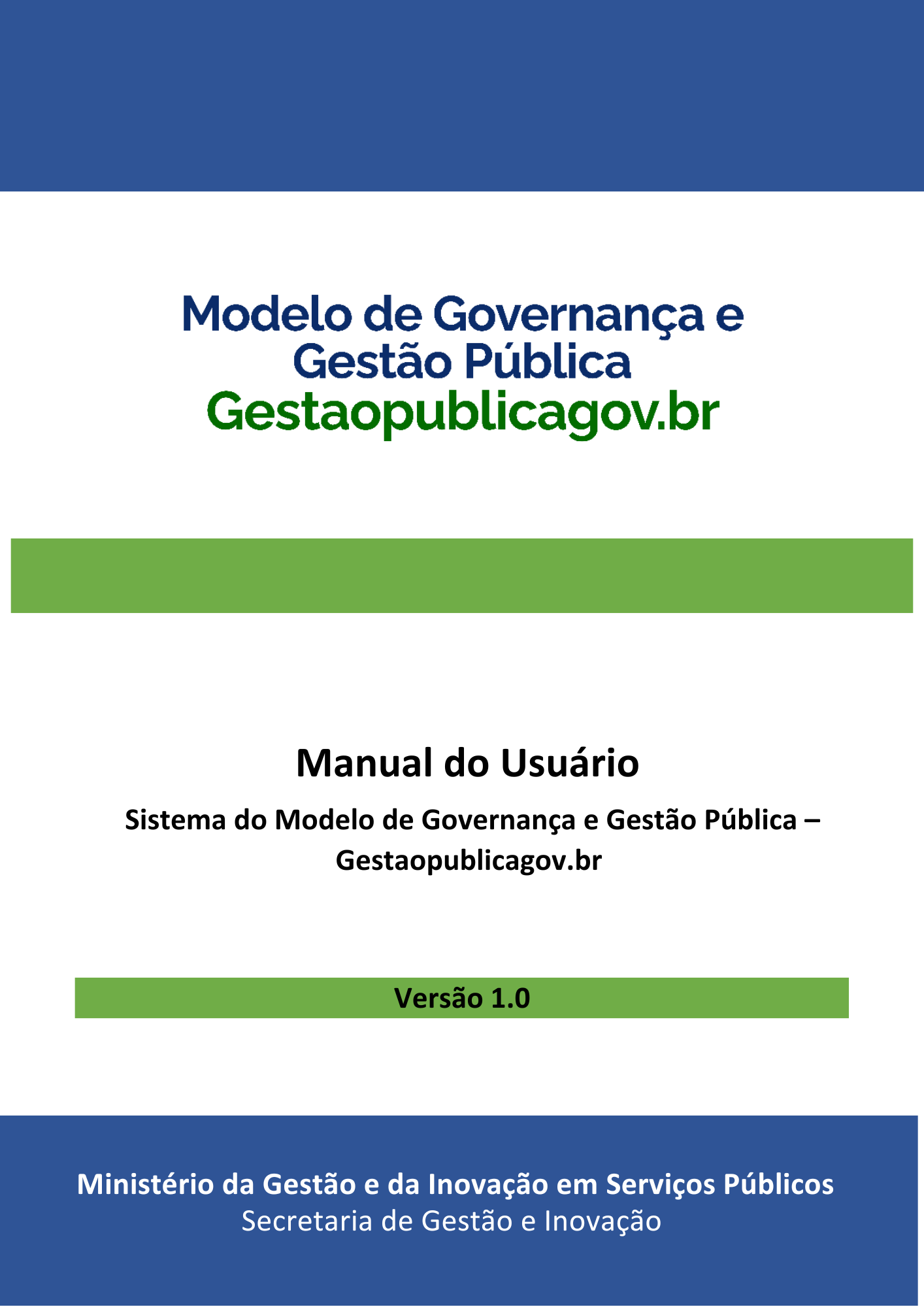 Manual do Usuário SISGGP