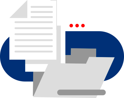 pasta de arquivos com folha