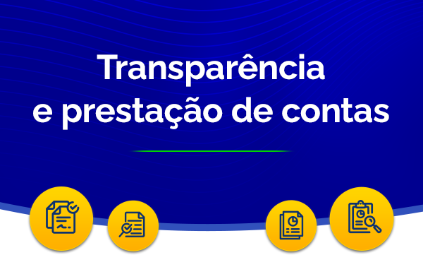 Banner da página de Transparência e prestação de contas