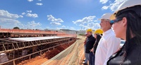 Equipe do Ministério da Saúde visita carreta da saúde e obras do Novo PAC em municípios goianos do Entorno do DF