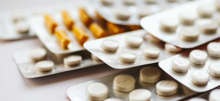 cartela de medicamentos