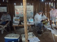 Equipes de odontologia fazem atendimentos na comunidade indígena Negarotê