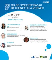 Participe da roda de conversa em alusão ao Dia da Doença de Alzheimer