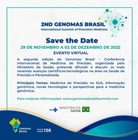 2ª edição do evento anual do Programa Genomas Brasil debate avanços científicos-tecnológicos em saúde de precisão