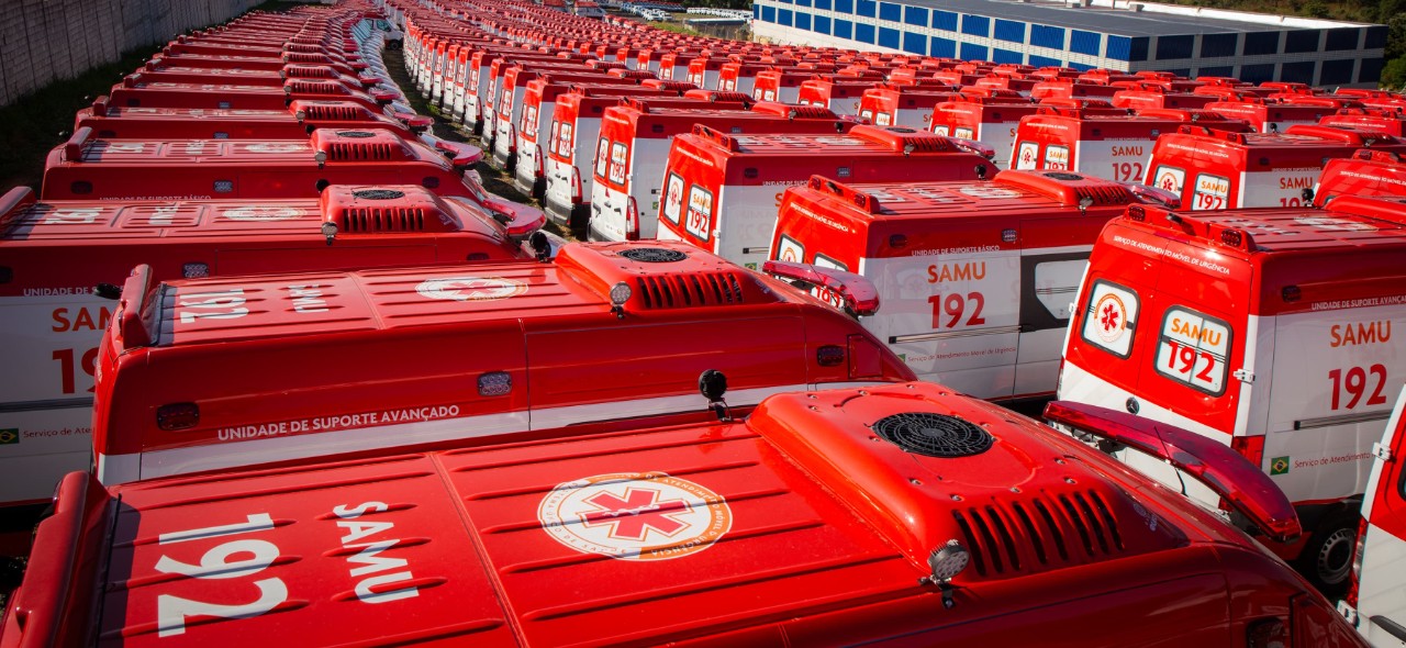Saúde renova frota do SAMU 192 e amplia transporte sanitário no país