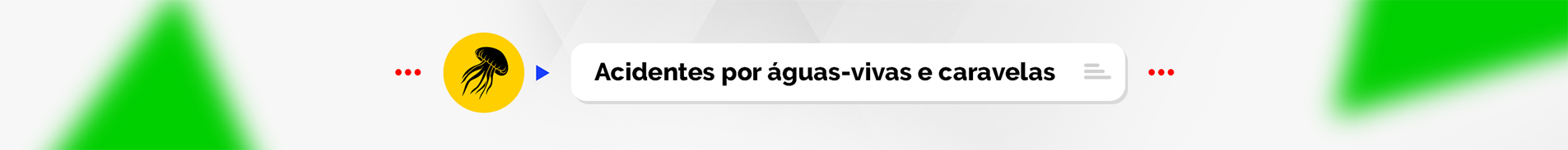 Acidentes por Águas-vivas e Caravelas