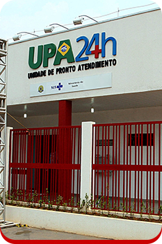 Foto de uma UPA 24h (Unidade de Pronto Atendimento)