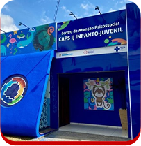 Foto da entrada do CAPS infanto-juvenil