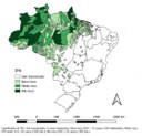 Mapa de risco por município de infecção, Brasil, 2012