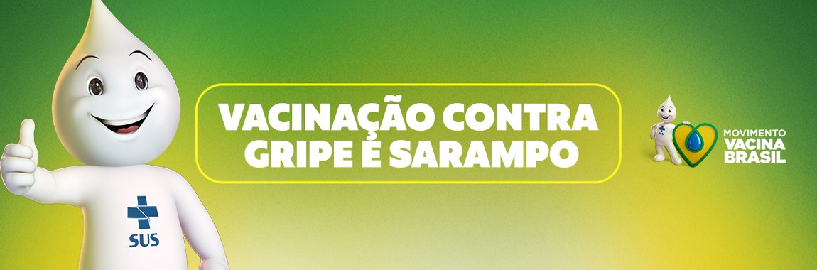 Vacinação contra a gripe e sarampo