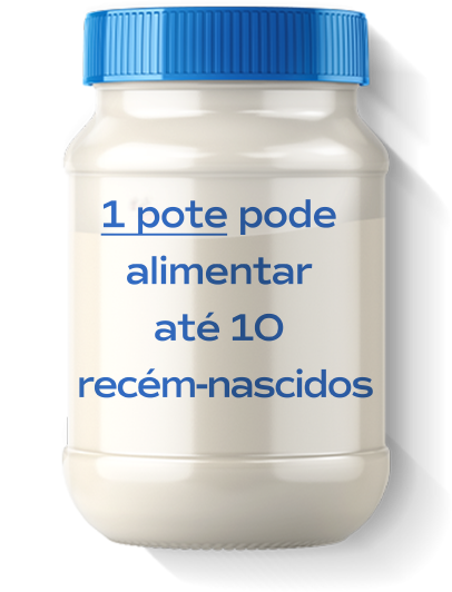 Um pote pode alimentar até dez recém-nascidos