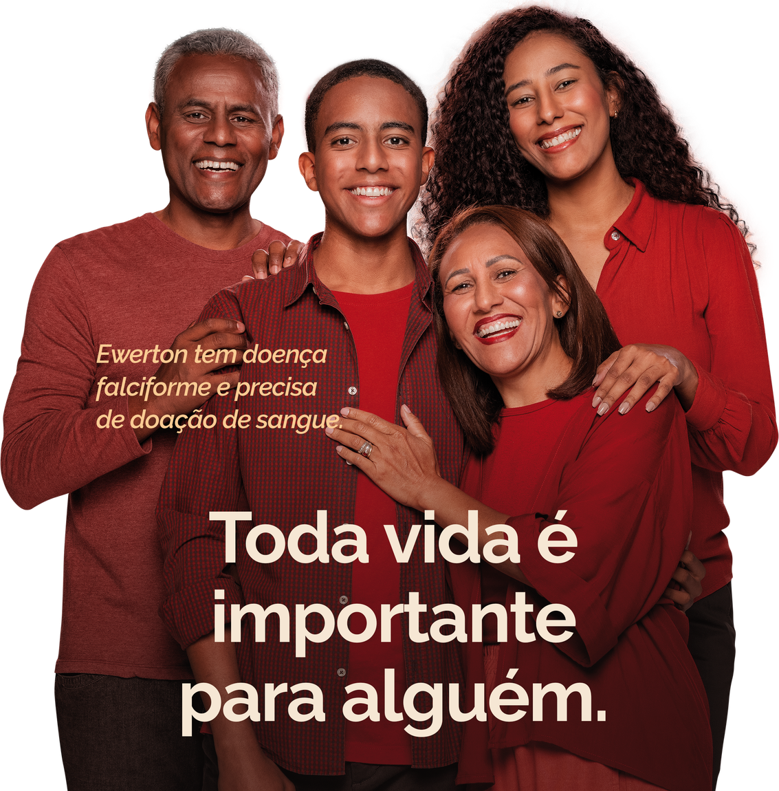 Ewerton tem doença falciforme e precisa de doação de sangue. Toda vida é importante para alguém.