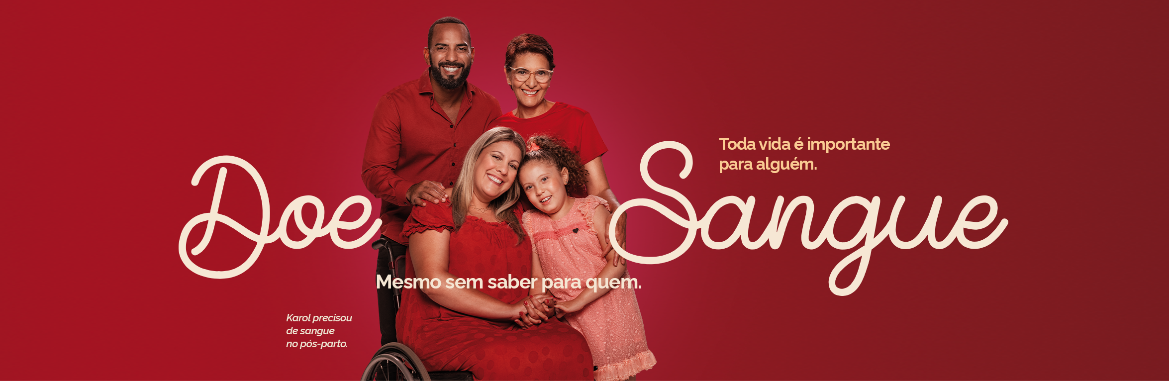 Toda vida é importante para alguém. Doe Sangue mesmo sem saber para quem. Karol precisou de sangue no pós-parto