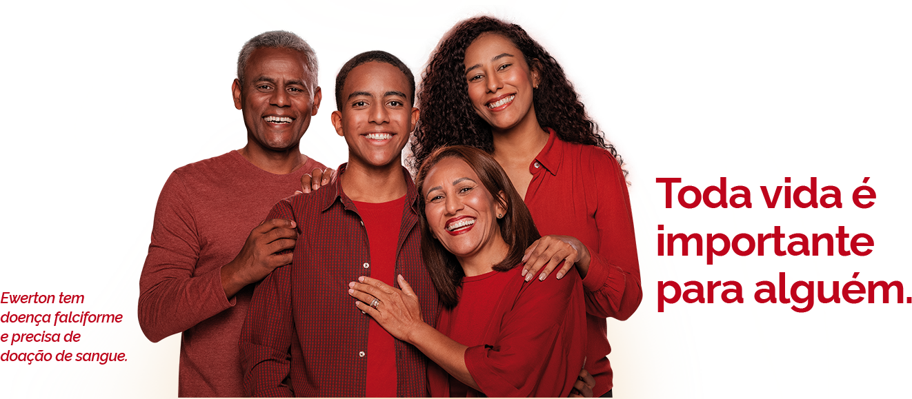 Ewerton tem doença falciforme e precisa de doação de sangue. Toda vida é importante para alguém.