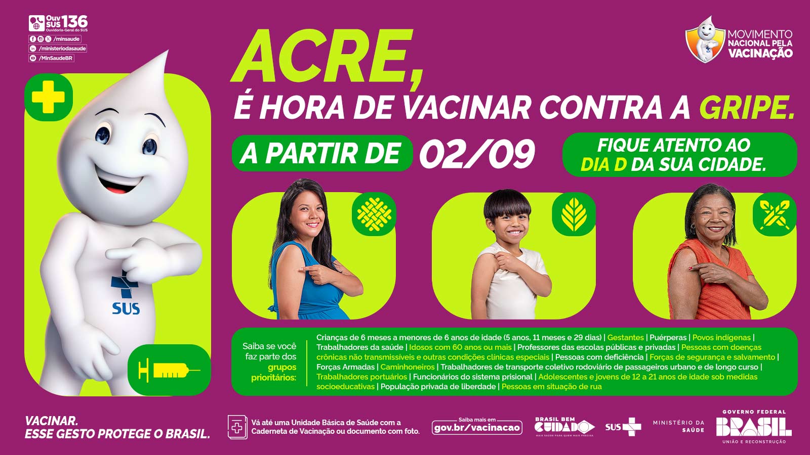 Acre | Tela Login - Vacinação Contra a Gripe na Região Norte - 1600x900px .jpg