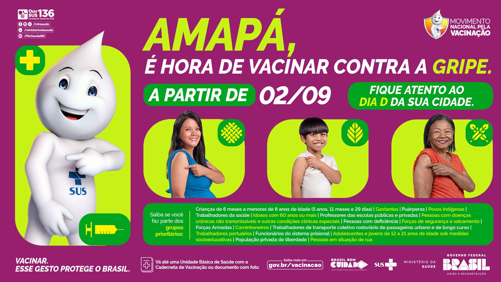 Amapá | Tela Login - Vacinação Contra a Gripe na Região Norte - 1600x900px .jpg