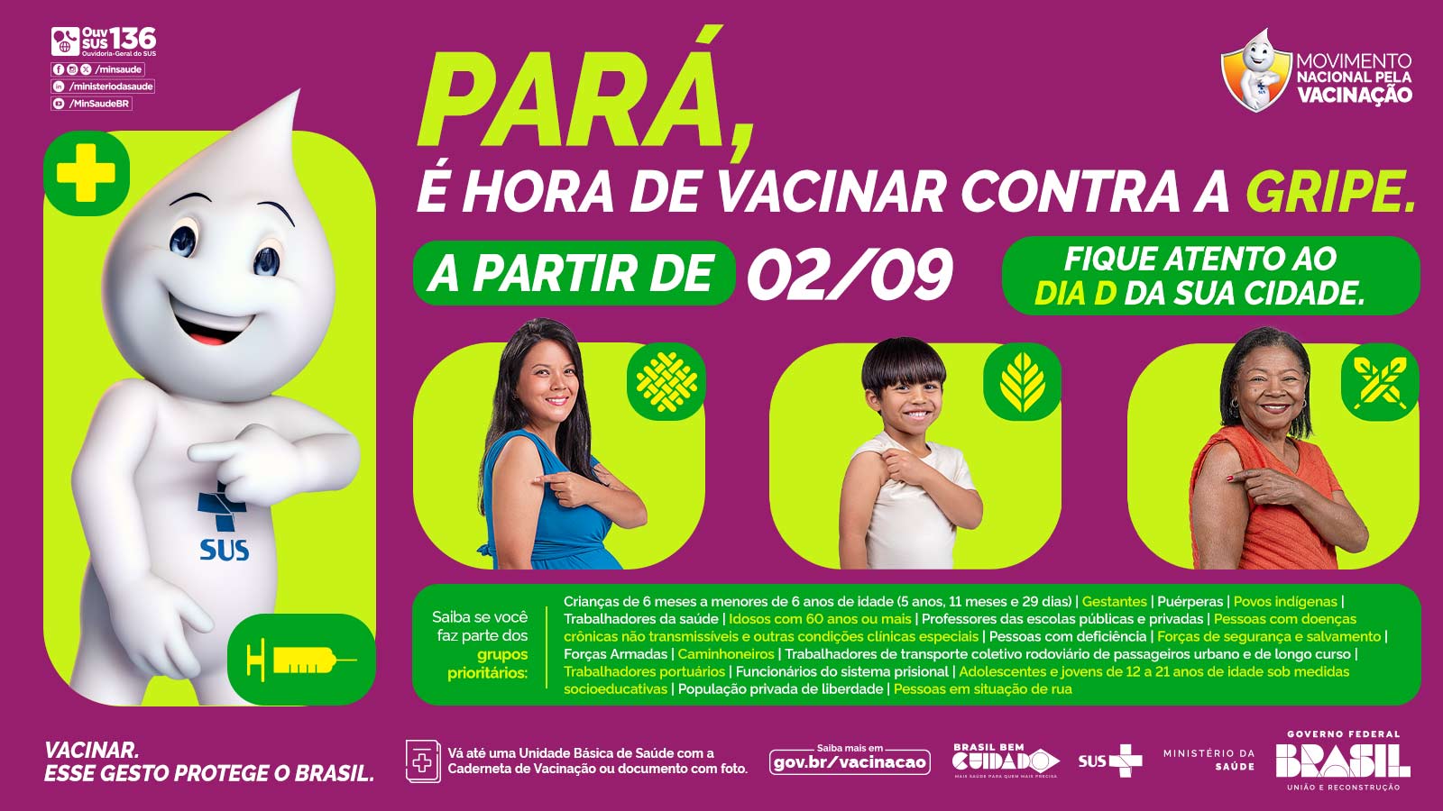 Pará | Tela Login - Vacinação Contra a Gripe na Região Norte - 1600x900px .jpg