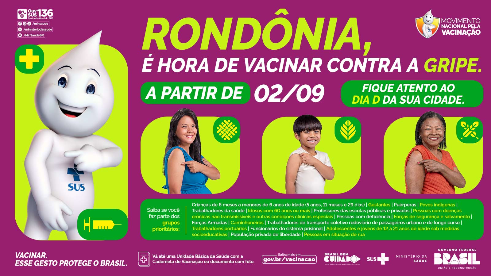 Rondônia | Tela Login - Vacinação Contra a Gripe na Região Norte - 1600x900px .jpg