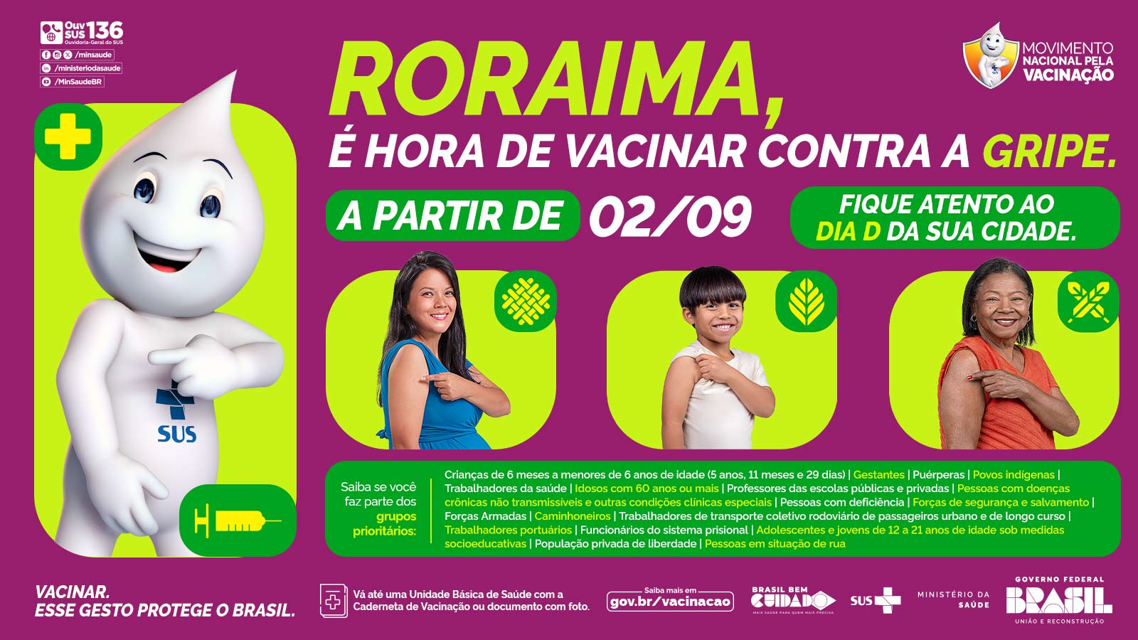 Roraima | Tela Login - Vacinação Contra a Gripe na Região Norte - 1600x900px .jpg