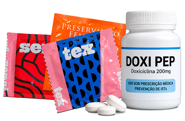 Doxi PEP, preservativo TEX, preservativo Sensi e preservativo Feminino