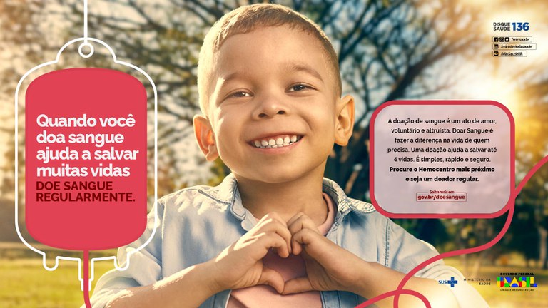 Campanha de Doação de Sangue — Ministério da Saúde