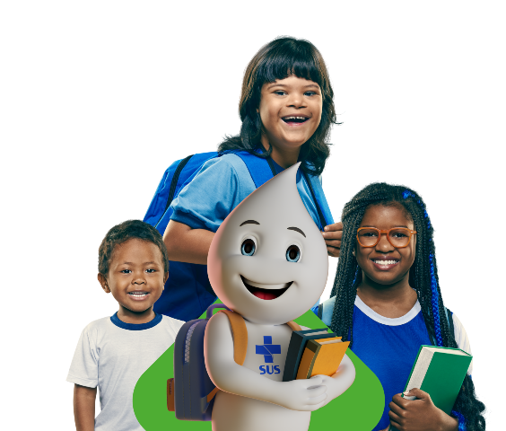 crianças e zé gotinha