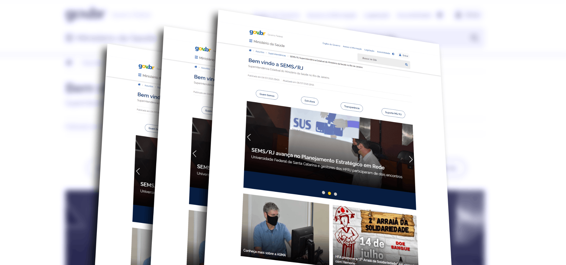 SEMS/RJ inaugura sua página eletrônica no Portal do Governo Federal