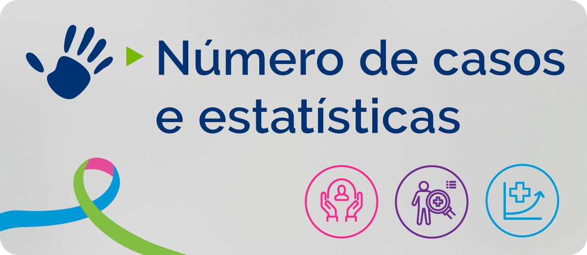 Número de casos e estatísticas