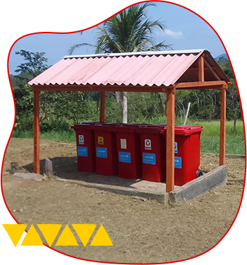 Imagem da coleta dos resíduos sólidos