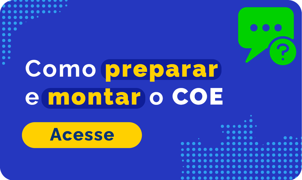 Como preparar e montar o COE