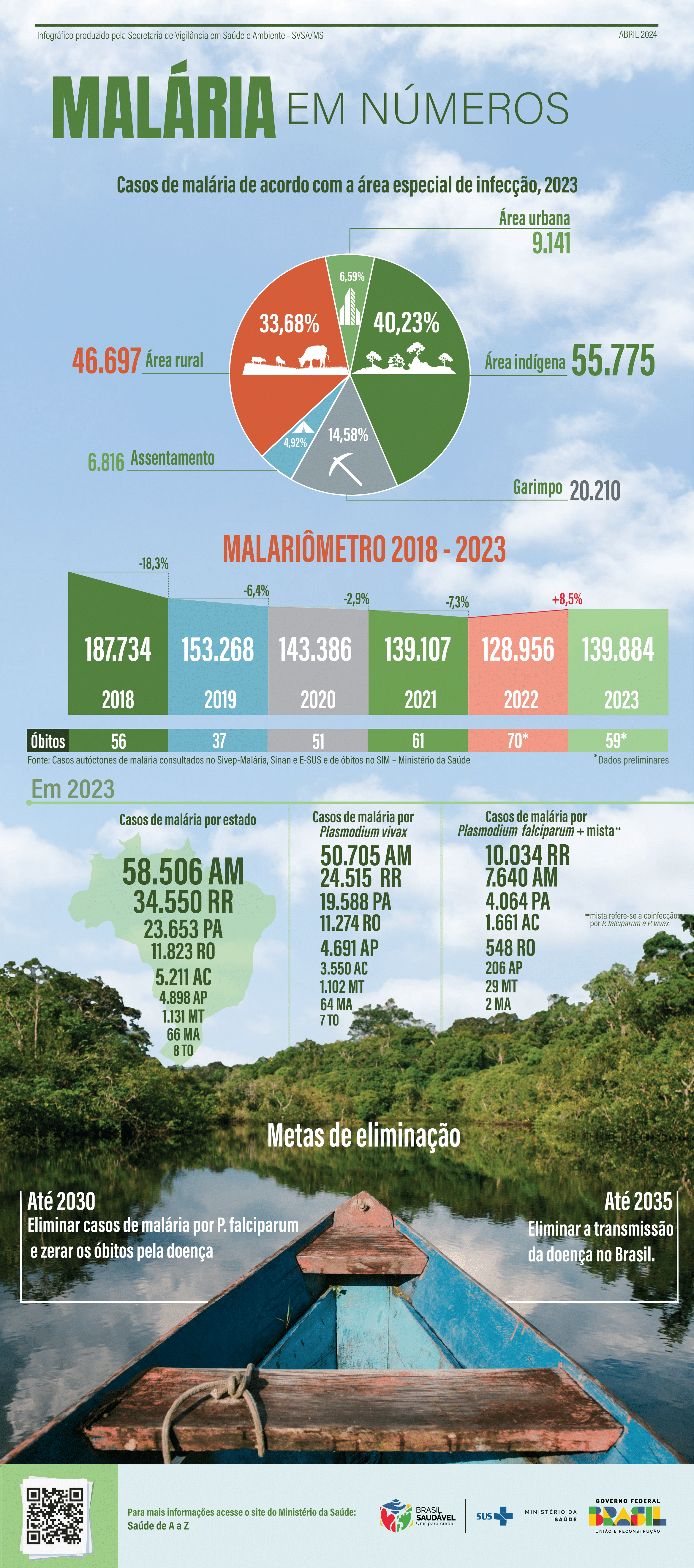 Infográfico - Malária em números