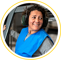 Foto de mulher sorrindo