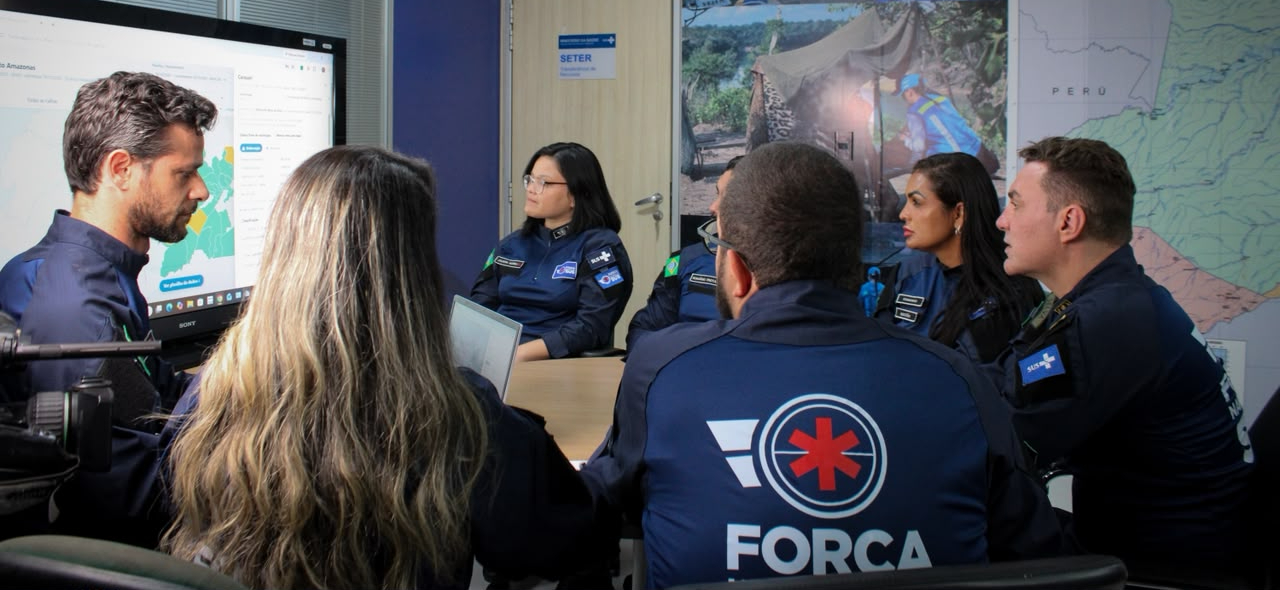 Base da Força Nacional do SUS apoia resposta às queimadas