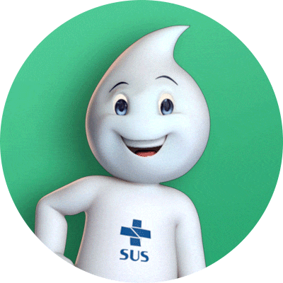 Zé Gotinha - indicando a vacinação