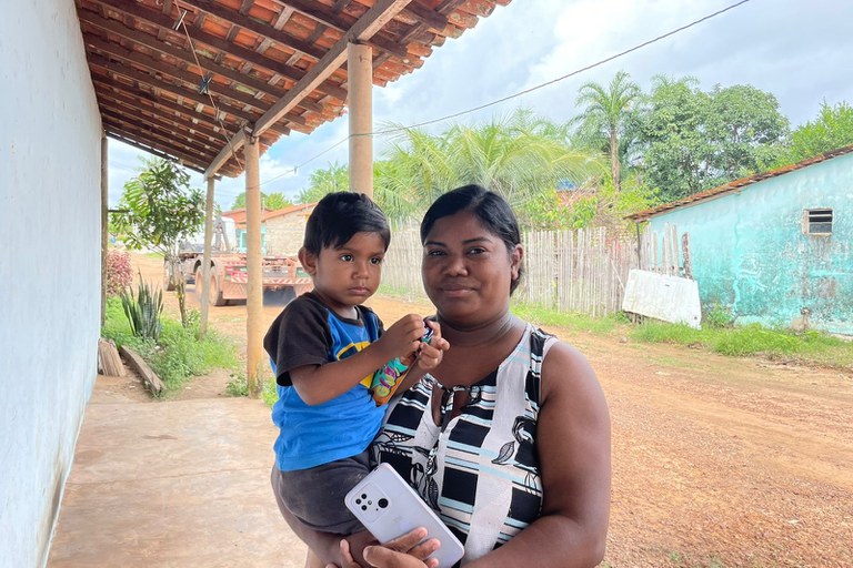 Família no Pará beneficiária do Programa Bolsa Família em maio
