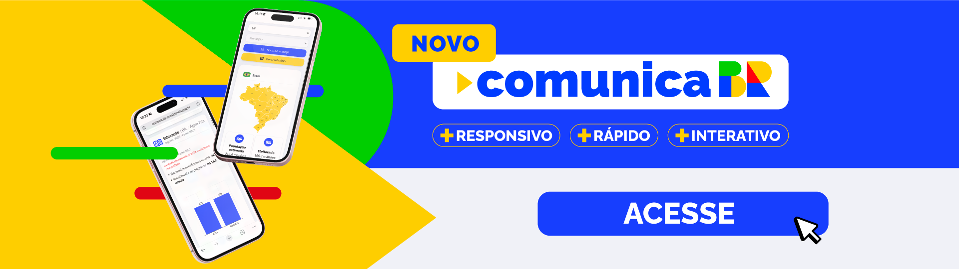 Novo ComunicaBR, mais responsivo, mais rápido e mais interativo - clique e acesse