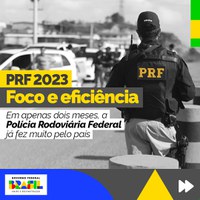 Em apenas dois meses, a Polícia Rodoviária Federal já fez muito pelo país